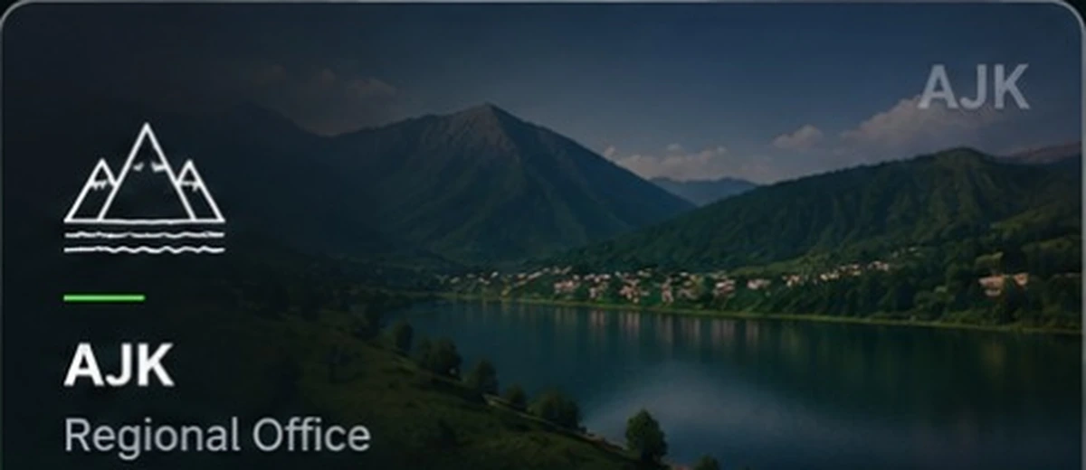 Mountain lake landscape in Azad Jammu and Kashmir
